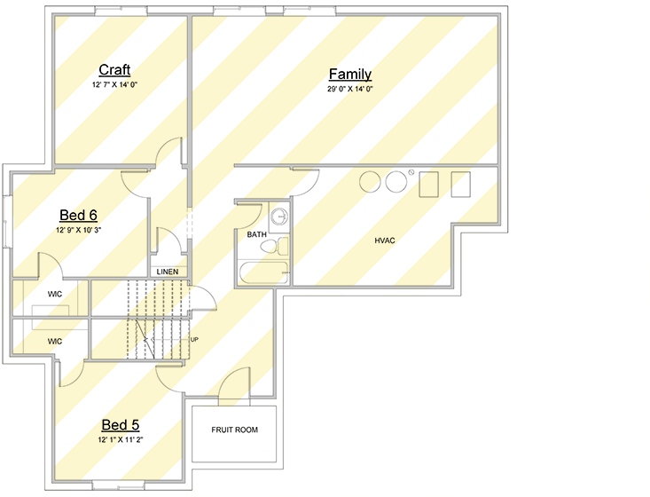 Plan 910106WHD: 4-Bed Mountain House Plan with 2-Story Great Room - 2647 Sq Ft - Floor Plan - Unfinished Basement  - Mountain, New American