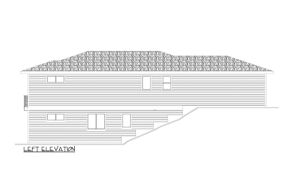Plan 720088DA: Prairie-Style Duplex House Plan with One 1 Bed Unit and One 2 Bed Unit - 2045 Sq Ft - Image #6 - Prairie, Traditional