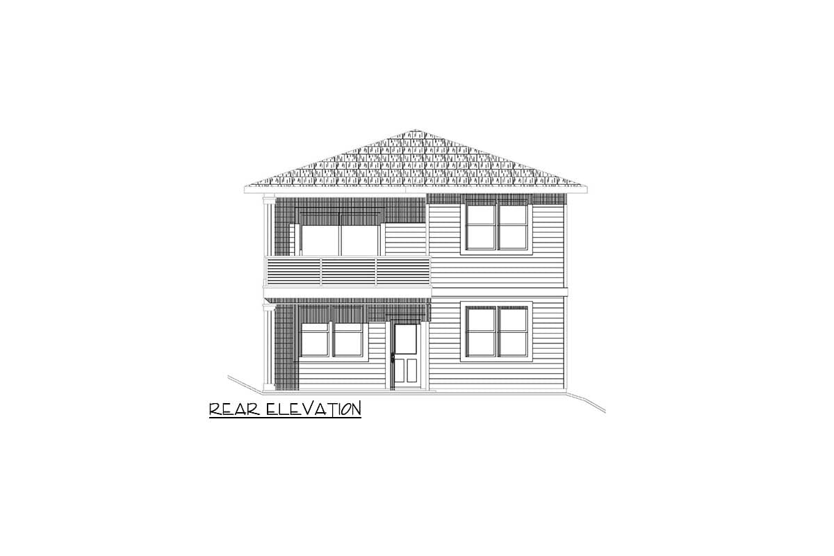 Plan 720088DA: Prairie-Style Duplex House Plan with One 1 Bed Unit and One 2 Bed Unit - 2045 Sq Ft - Image #7 - Prairie, Traditional