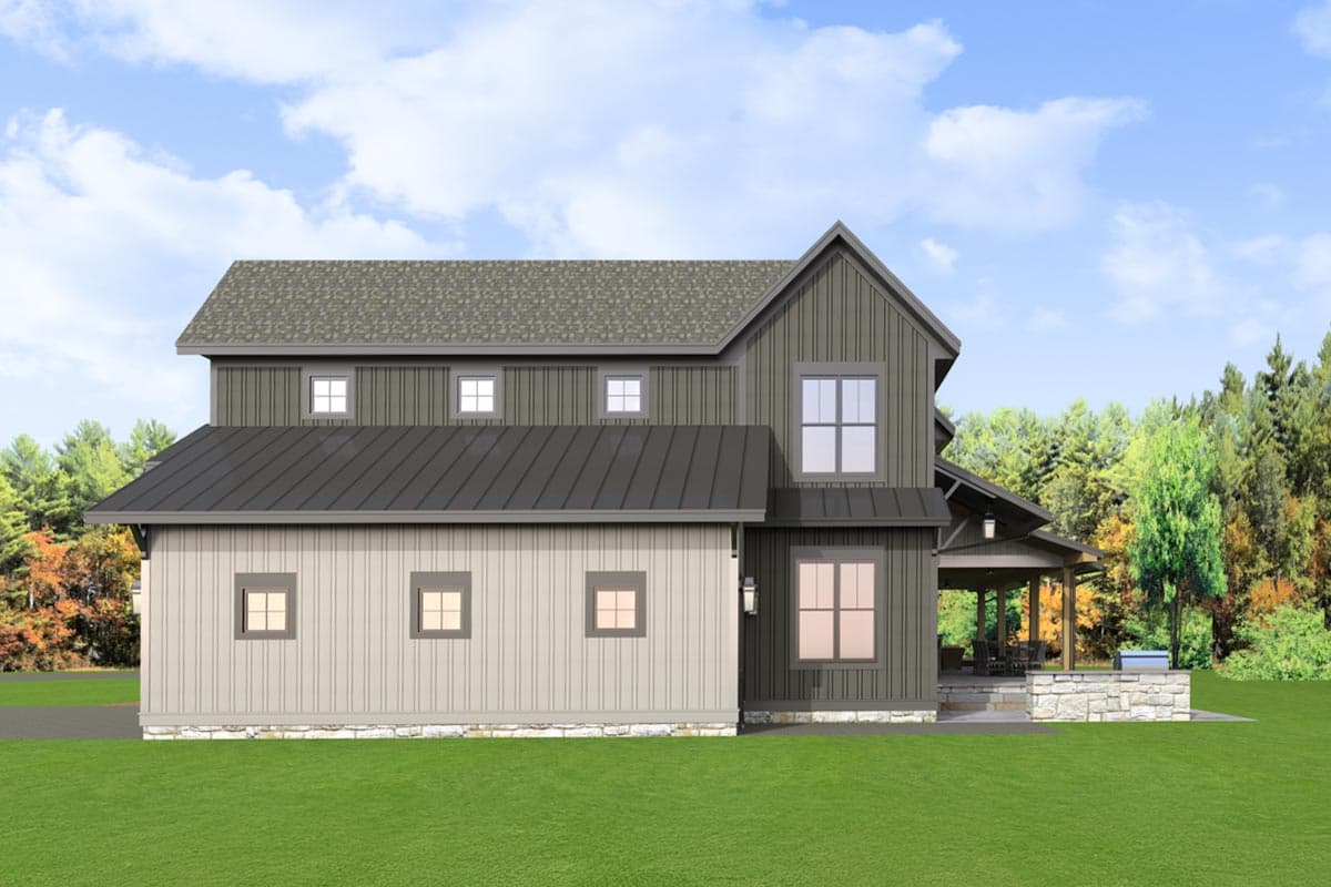 Plan 654022KNA: Flexible Modern Farmhouse Plan with 4 or 5 Bedroom Configurations - 3190 Sq Ft - Image #7 - Modern Farmhouse, New American