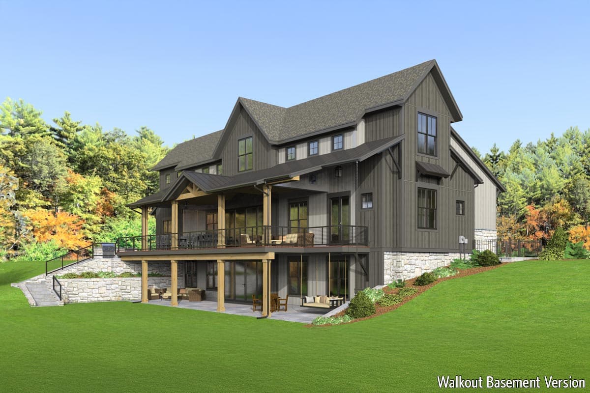 Plan 654022KNA: Flexible Modern Farmhouse Plan with 4 or 5 Bedroom Configurations - 3190 Sq Ft - Image #12 - Modern Farmhouse, New American