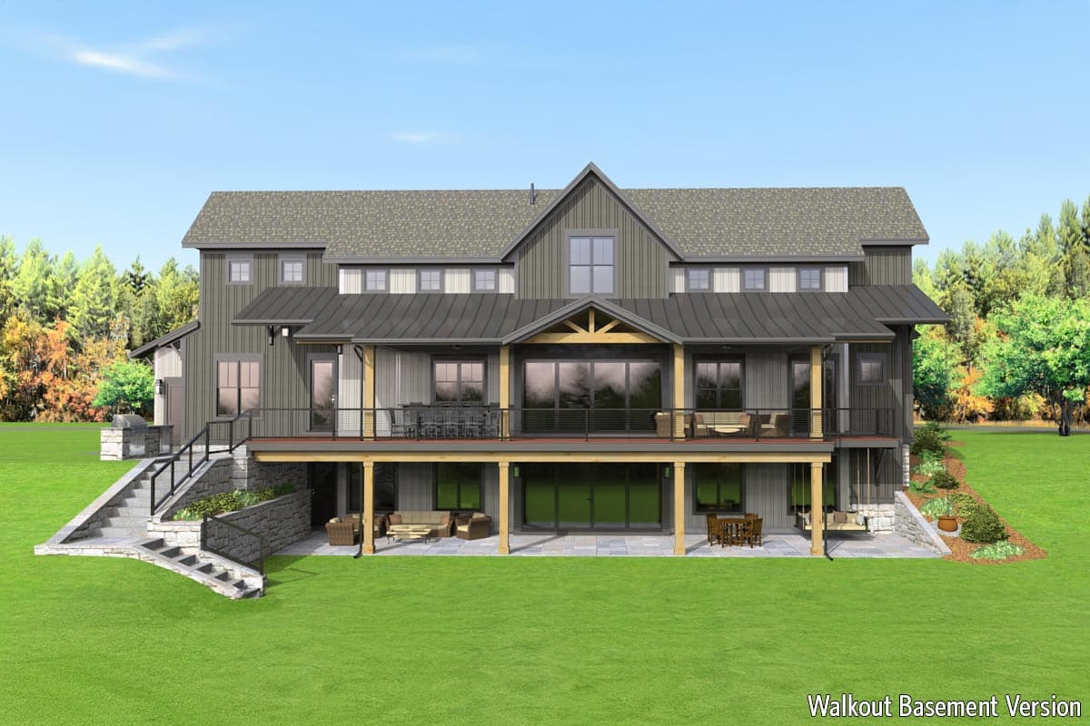 Plan 654022KNA: Flexible Modern Farmhouse Plan with 4 or 5 Bedroom Configurations - 3190 Sq Ft - Image #13 - Modern Farmhouse, New American
