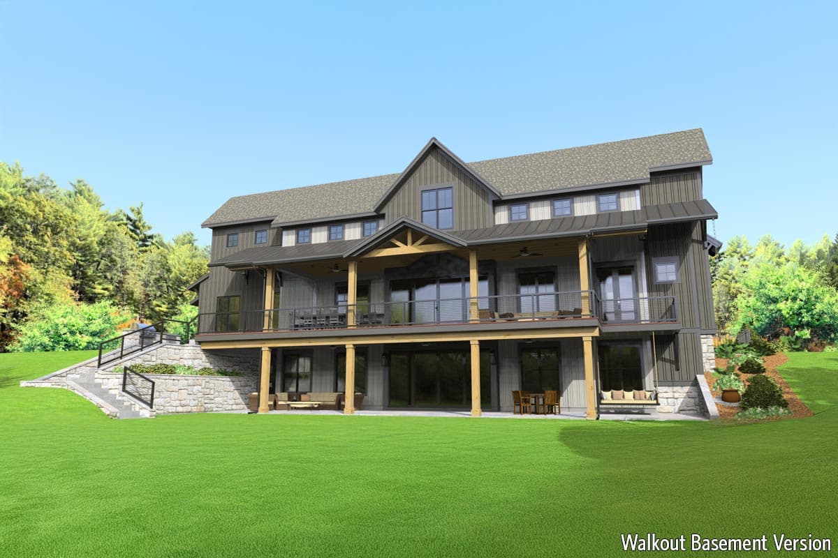 Plan 654022KNA: Flexible Modern Farmhouse Plan with 4 or 5 Bedroom Configurations - 3190 Sq Ft - Image #14 - Modern Farmhouse, New American