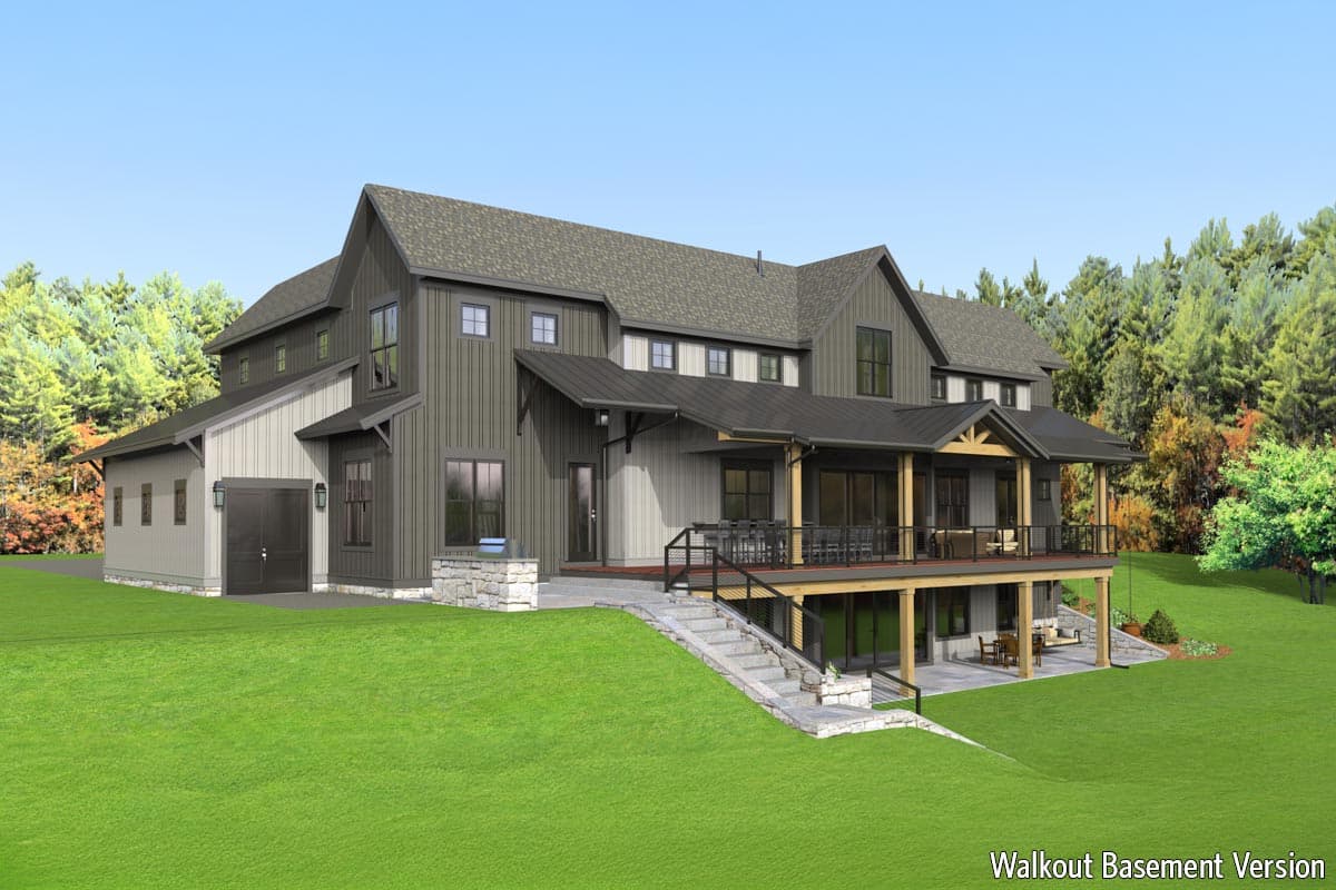 Plan 654022KNA: Flexible Modern Farmhouse Plan with 4 or 5 Bedroom Configurations - 3190 Sq Ft - Image #16 - Modern Farmhouse, New American