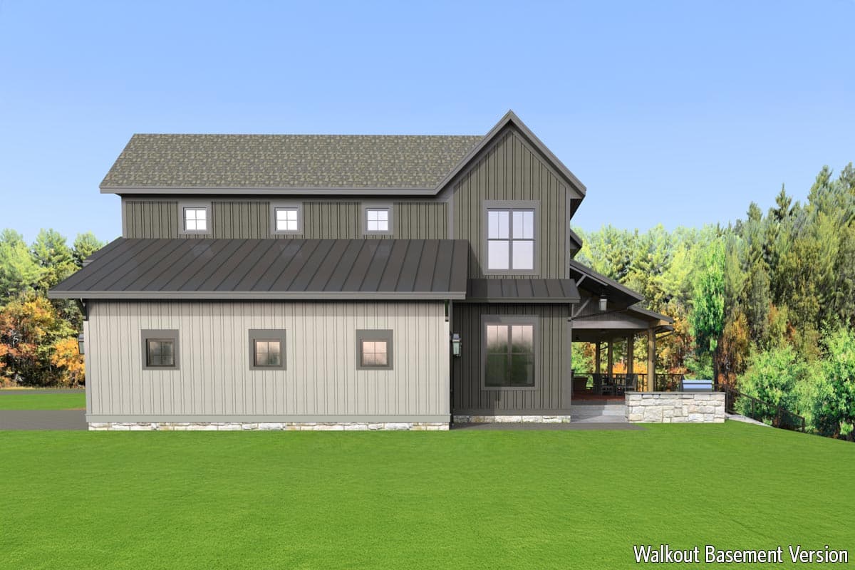 Plan 654022KNA: Flexible Modern Farmhouse Plan with 4 or 5 Bedroom Configurations - 3190 Sq Ft - Image #17 - Modern Farmhouse, New American