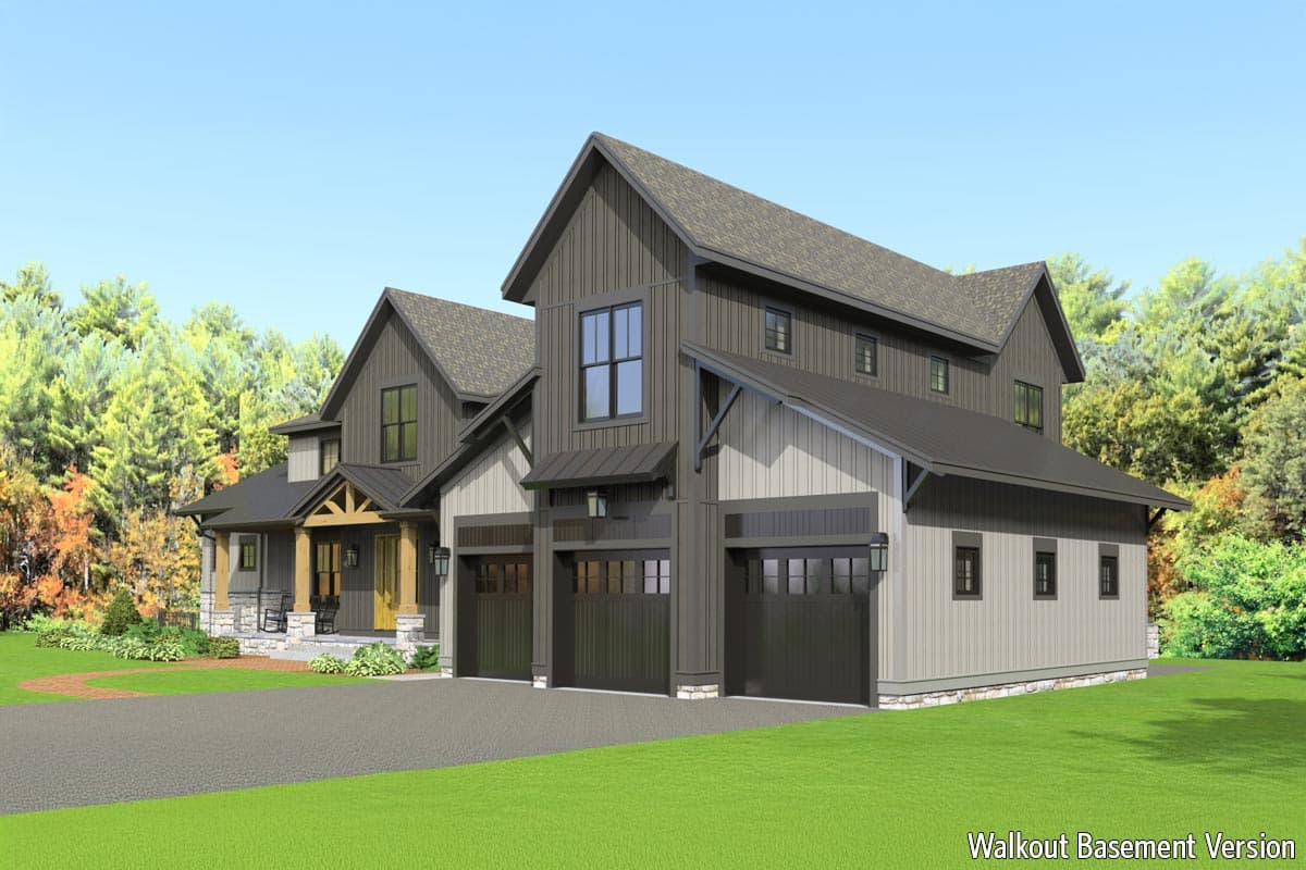 Plan 654022KNA: Flexible Modern Farmhouse Plan with 4 or 5 Bedroom Configurations - 3190 Sq Ft - Image #18 - Modern Farmhouse, New American