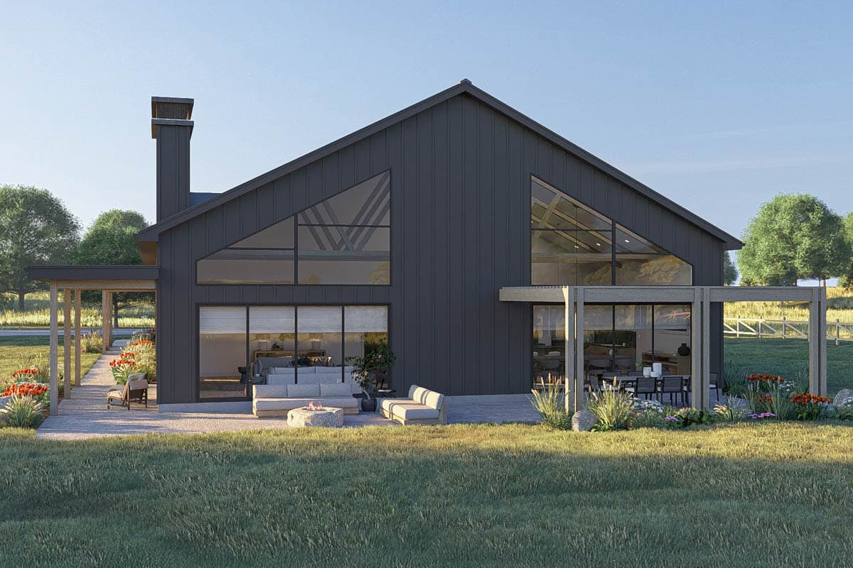 Plan 623496DJ: 3-Bed Barndominium House Plan with 2-Story Great Room - 3436 Sq Ft - Image #18 - Barndominium