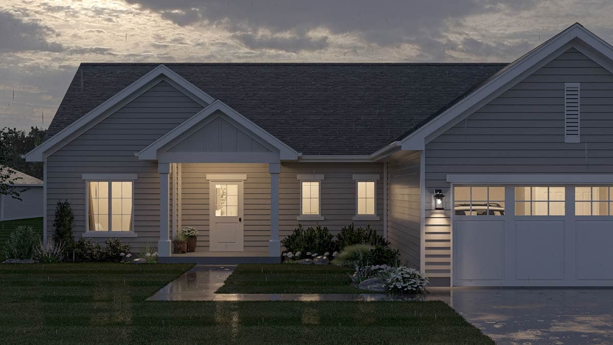Plan 623497DJ: Single-Story Traditional Ranch House Plan with Split-Bedroom Layout - 1584 Sq Ft - Image #13 - Country, Ranch, Traditional