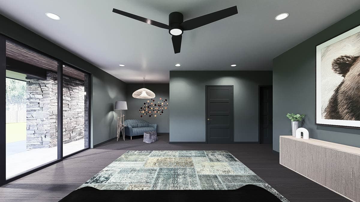 Plan 700504SND: Single-Story Prairie House Plan with Vaulted Great Room - 3687 Sq Ft - Image #13 - Contemporary, Prairie