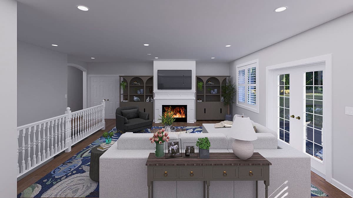 Plan 61606UT: 3-Bed Traditional Ranch House Plan with U-Shape Kitchen - 2254 Sq Ft - Image #23 - Ranch, Traditional