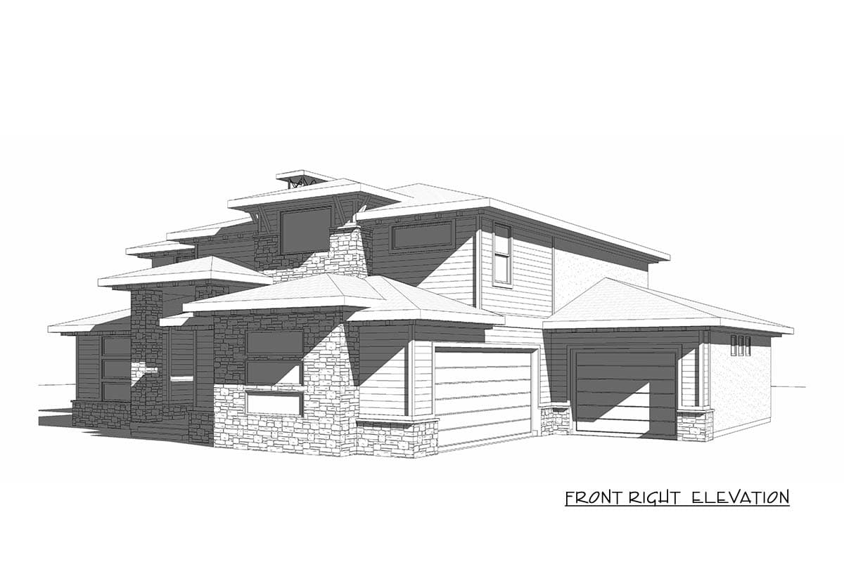 Plan 910114WHD: Two-Story Modern Prairie House Plan with Flex Room or Study - 3011 Sq Ft - Image #6 - Prairie