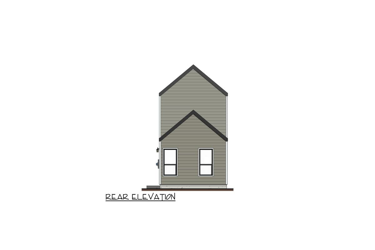 Plan 100346GHR: 3-Bed Narrow Contemporary House Plan Under 1500 Sq Ft - Image #10 - Contemporary
