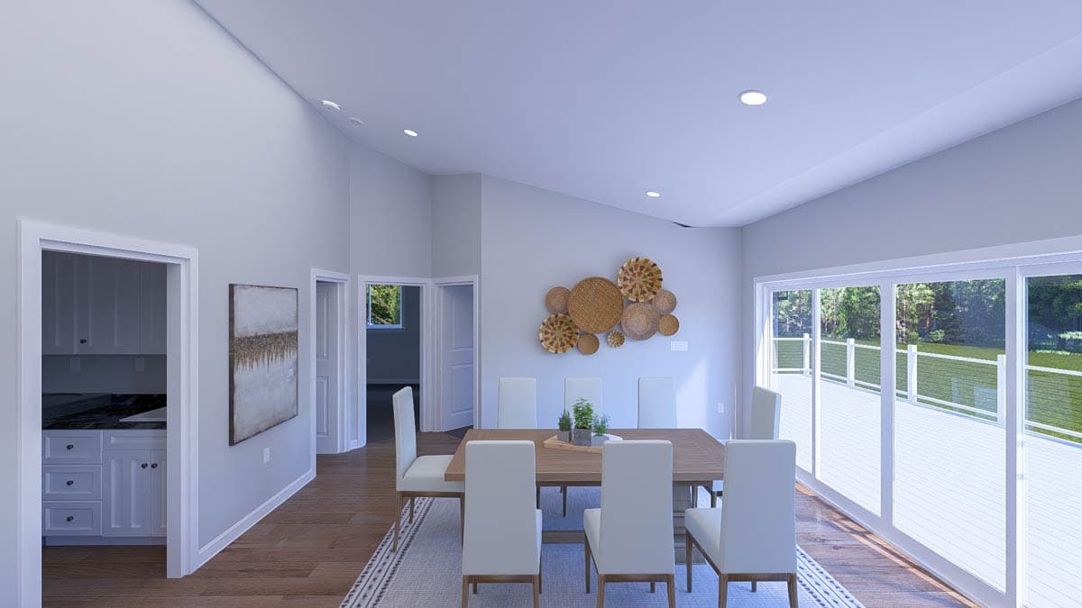 Plan 61609UT: Two-Story Garage Plan with Second Level Apartment Space - 1360 Sq Ft - Image #11 - Carriage, Traditional