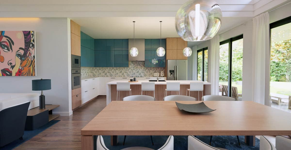 Plan 69901AM: 1-Story Scandinavian-Style 3-Bed House Plan with Garage Workshop - Image #10 - Contemporary, Ranch, Scandinavian