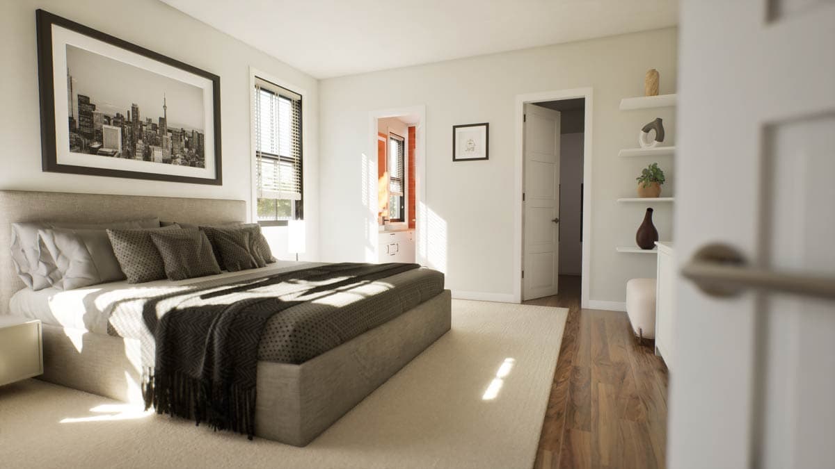 Plan 69902AM: 4-Bedroom Barndominium House Plan with 2-Story Great Room - 3379 Sq Ft - Image #19 - Barndominium, Modern Farmhouse