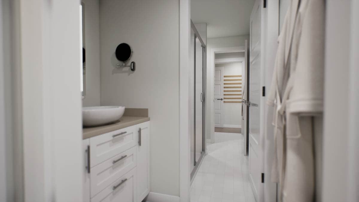 Plan 69902AM: 4-Bedroom Barndominium House Plan with 2-Story Great Room - 3379 Sq Ft - Image #31 - Barndominium, Modern Farmhouse