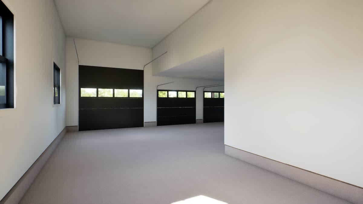 Plan 69902AM: 4-Bedroom Barndominium House Plan with 2-Story Great Room - 3379 Sq Ft - Image #32 - Barndominium, Modern Farmhouse