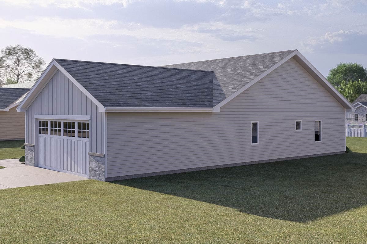 Plan 623498DJ: 4-Bed Country Ranch House Plan with Rear Covered Porch - 1889 Sq Ft - Image #13 - Country, Ranch, Traditional