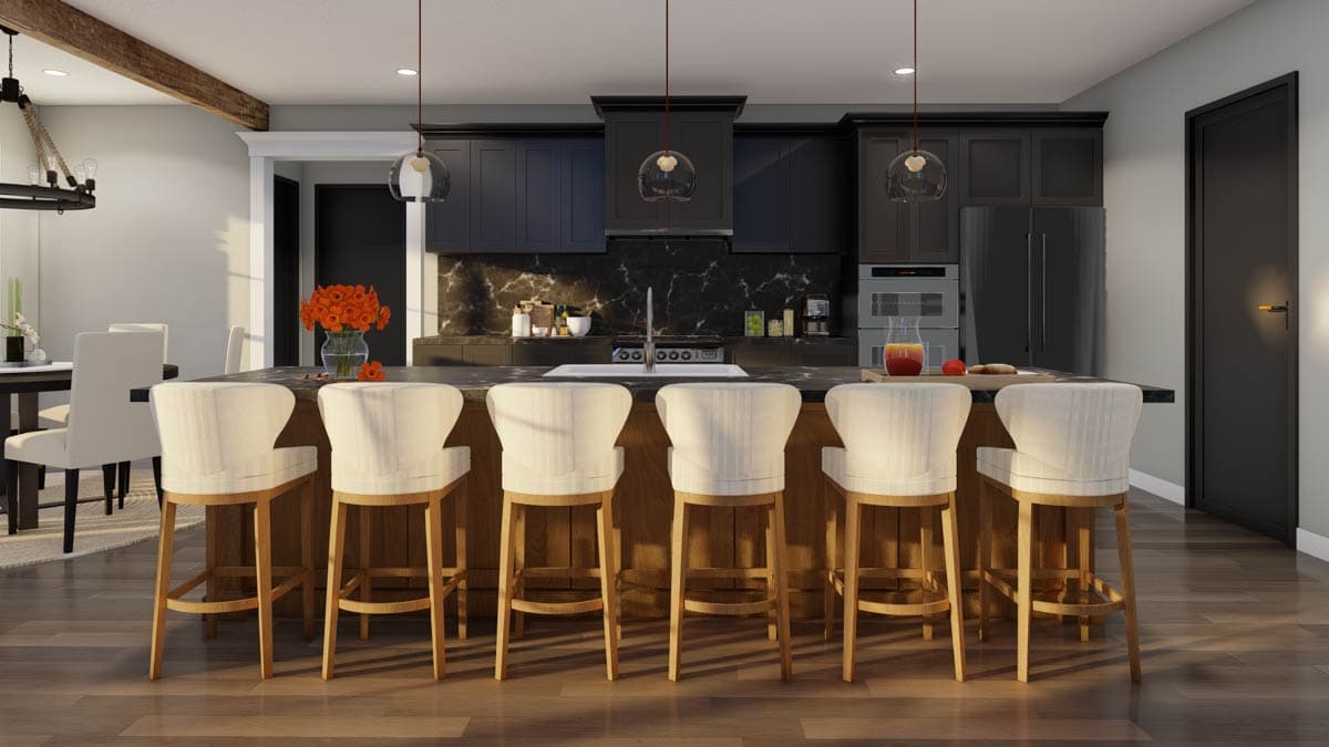 Plan 70921MK: 4-Bed Modern Farmhouse with Unfinished Bonus Room - 2270 Sq Ft - Image #6 - Farmhouse, Modern Farmhouse