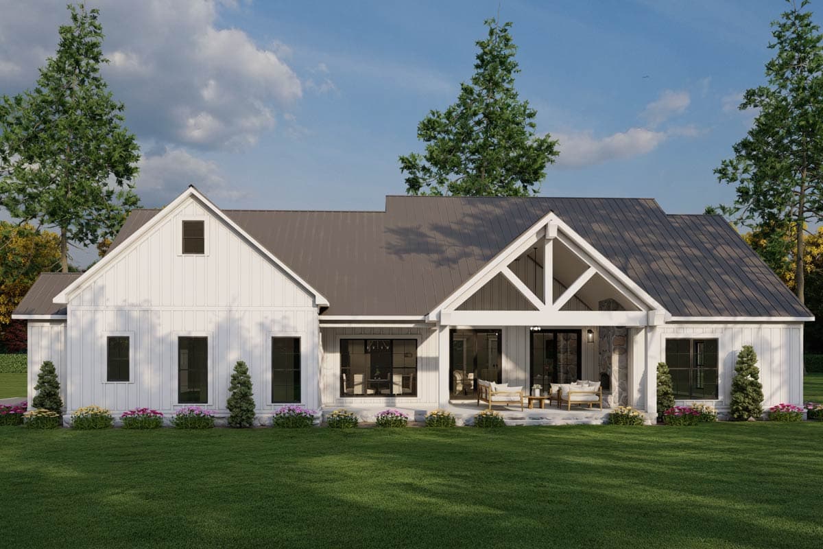 Plan 70921MK: 4-Bed Modern Farmhouse with Unfinished Bonus Room - 2270 Sq Ft - Image #11 - Farmhouse, Modern Farmhouse