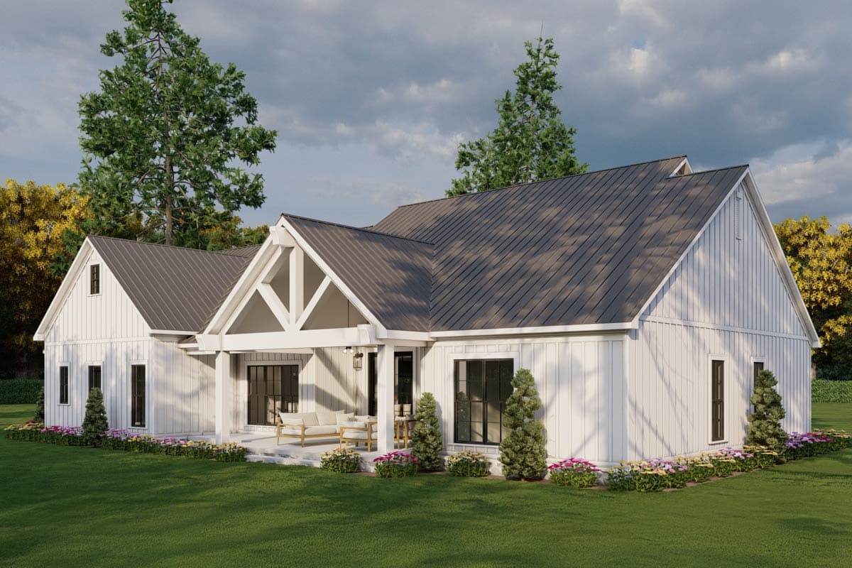 Plan 70921MK: 4-Bed Modern Farmhouse with Unfinished Bonus Room - 2270 Sq Ft - Image #12 - Farmhouse, Modern Farmhouse