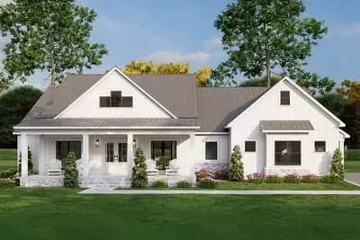 4-Bed Modern Farmhouse with Unfinished Bonus Room - 2270 Sq Ft