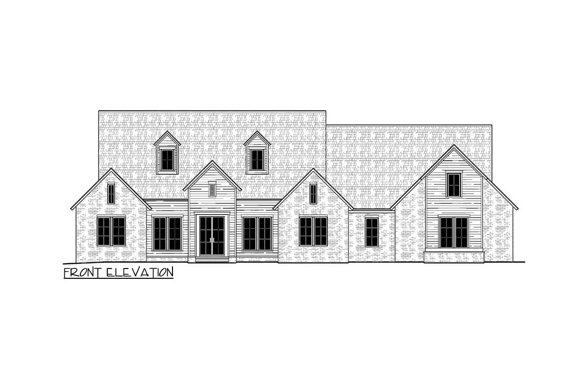 Plan 510254WDY: Single-Story Southern Transitional House Plan with Breakfast Nook - 2885 Sq Ft - Image #5 - Southern, Transitional