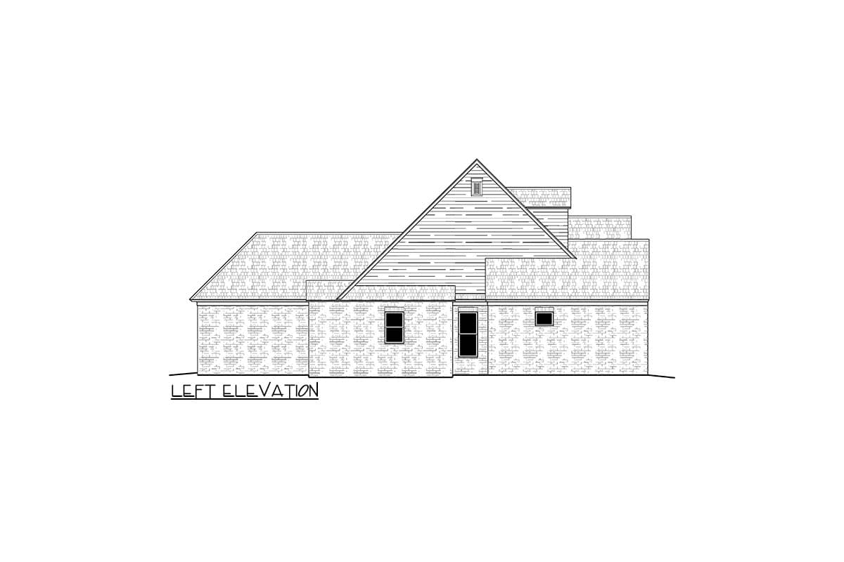 Plan 510254WDY: Single-Story Southern Transitional House Plan with Breakfast Nook - 2885 Sq Ft - Image #6 - Southern, Transitional