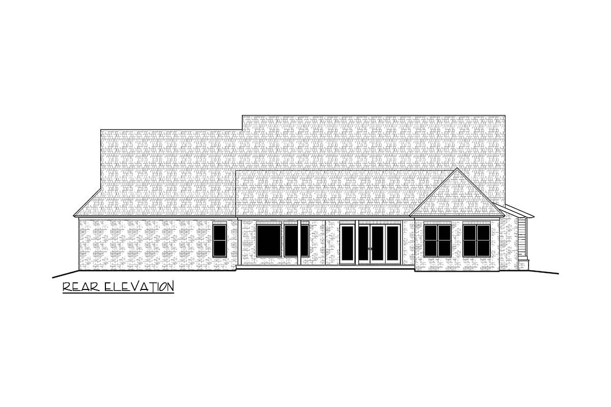 Plan 510254WDY: Single-Story Southern Transitional House Plan with Breakfast Nook - 2885 Sq Ft - Image #7 - Southern, Transitional