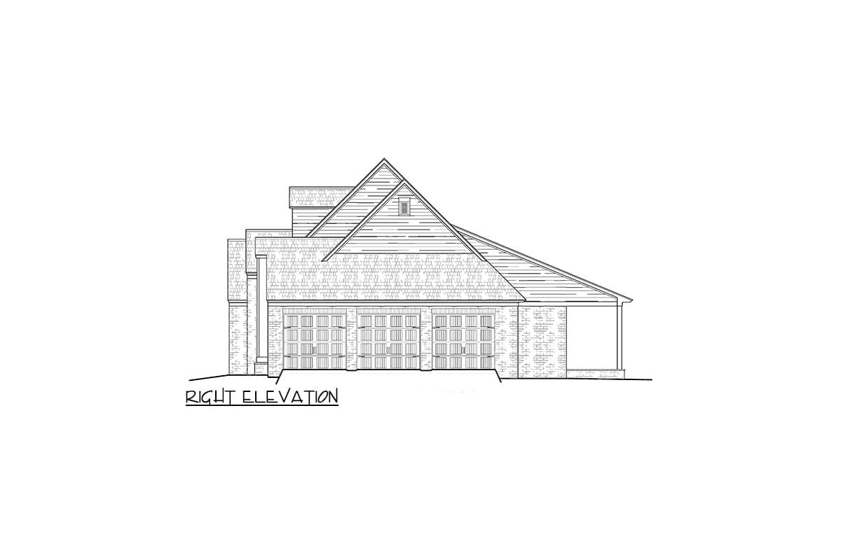 Plan 510254WDY: Single-Story Southern Transitional House Plan with Breakfast Nook - 2885 Sq Ft - Image #8 - Southern, Transitional