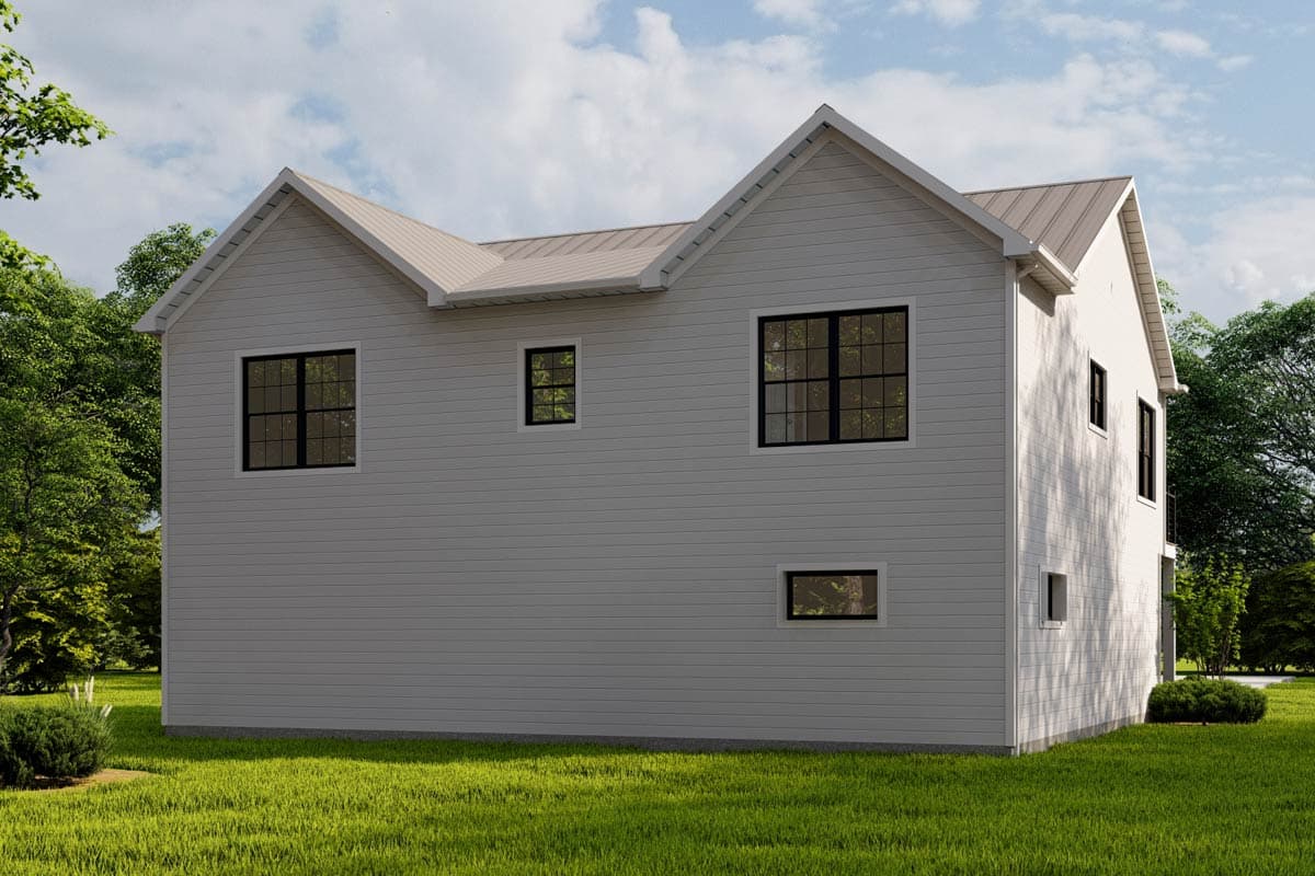 Plan 135341GRA: Traditional Oversized Garage Plan with 3-Beds Upstairs - 1614 Sq Ft - Image #5 - Carriage, Traditional