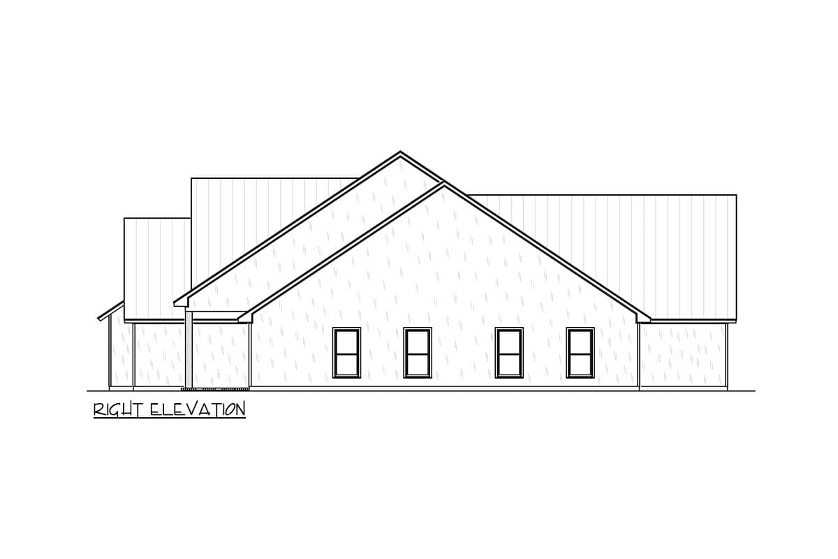 Plan 83965JW: 4-Bed Modern Farmhouse Plan with Outdoor Kitchen and Outdoor Fireplace - 2845 Sq Ft - Image #5 - Farmhouse, Modern Farmhouse