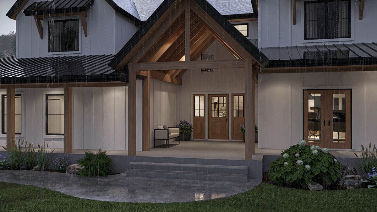 Plan 623499DJ: Two-Story 4-Bed Modern Farmhouse Plan with Wrap-Around Front Porch - 4421 Sq Ft - Image #20 - Modern Farmhouse, New American