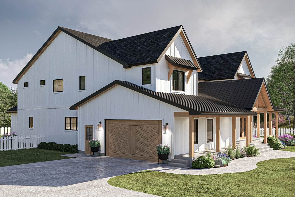 Plan 623499DJ: Two-Story 4-Bed Modern Farmhouse Plan with Wrap-Around Front Porch - 4421 Sq Ft - Image #21 - Modern Farmhouse, New American