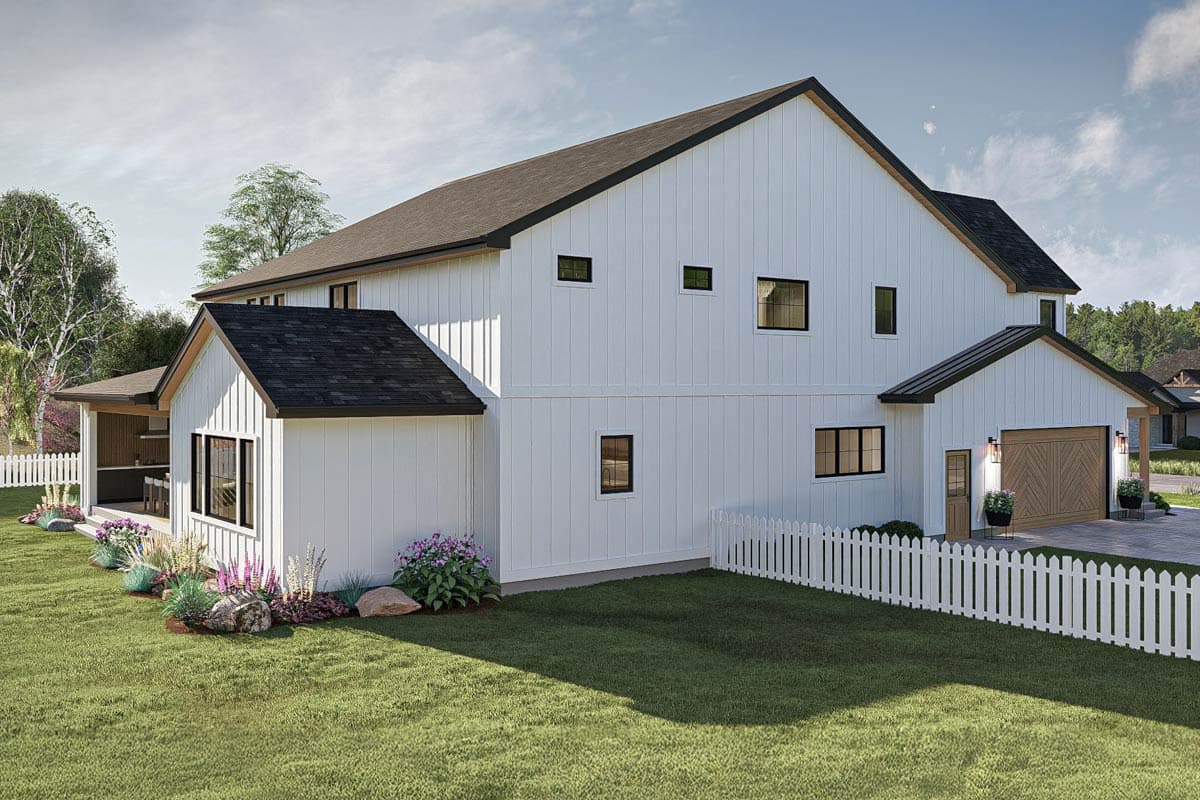 Plan 623499DJ: Two-Story 4-Bed Modern Farmhouse Plan with Wrap-Around Front Porch - 4421 Sq Ft - Image #22 - Modern Farmhouse, New American