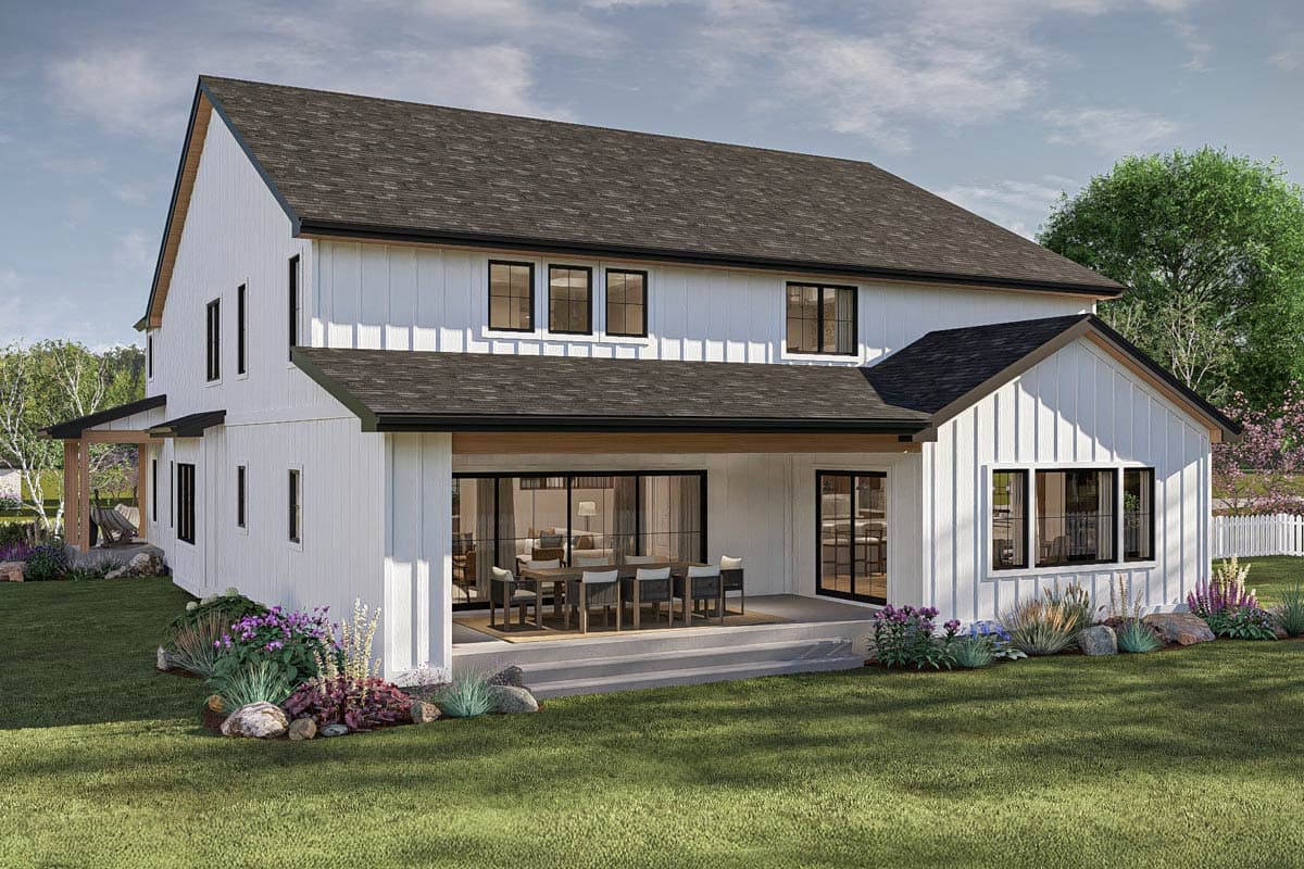 Plan 623499DJ: Two-Story 4-Bed Modern Farmhouse Plan with Wrap-Around Front Porch - 4421 Sq Ft - Image #23 - Modern Farmhouse, New American