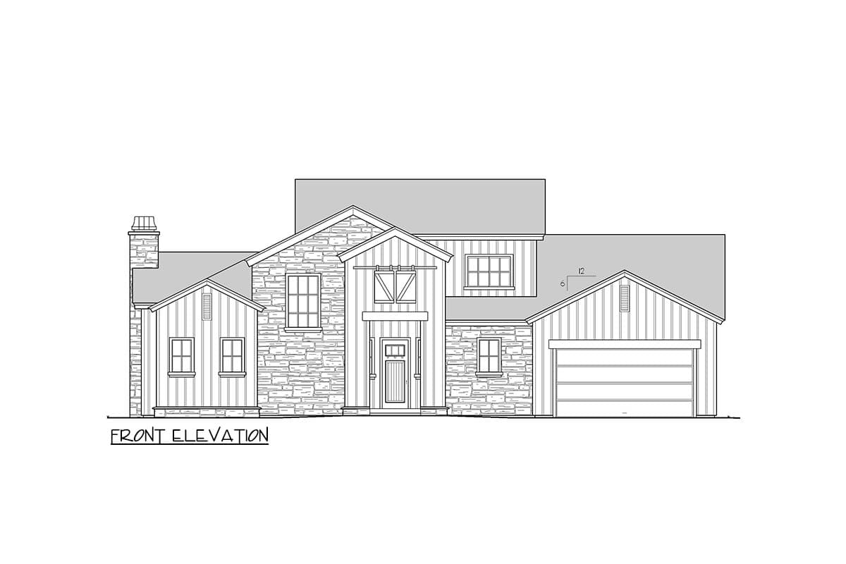 Plan 833030WAT: Two-Story Modern Farmhouse Plan with U-Shaped Kitchen and Private Master Suite - 3385 Sq Ft - Image #19 - Colonial, Country, Modern Farmhouse, New American, Northwest, Traditional