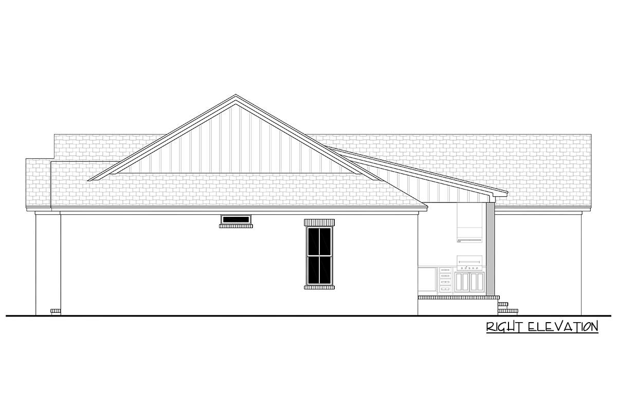 Plan 51996HZ: 3-Bed Modern Farmhouse Plan with Split Bedrooms Under 1600 Sq Ft - Image #9 - Modern Farmhouse, New American, Ranch, Transitional