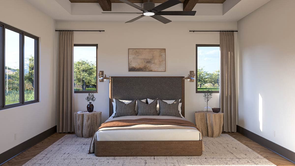 Plan 623500DJ: 3-Bed Texas Hill Country House Plan with Cathedral Ceilings - 1886 Sq Ft - Image #9 - Hill Country