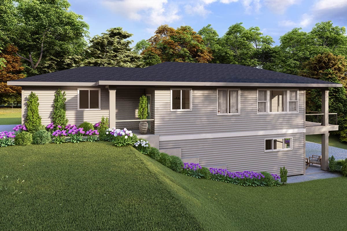 Plan 720093DA: 3-Bed Prairie-Style House Plan with Lower Level Living - 2045 Sq Ft - Image #7 - Prairie, Ranch, Traditional