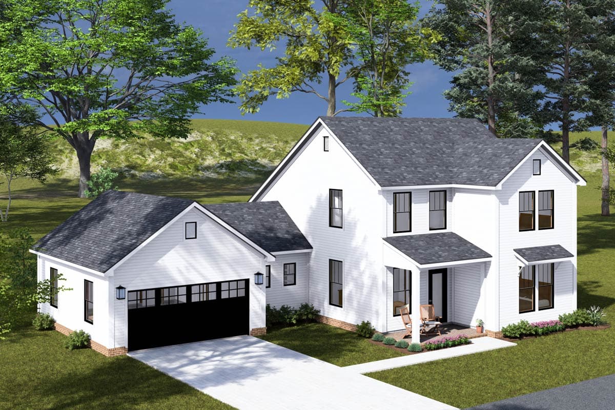 Plan 52408WM: Two-Story Traditional House Plan with Flex Room - 1762 Sq Ft  - Image #8 - Traditional