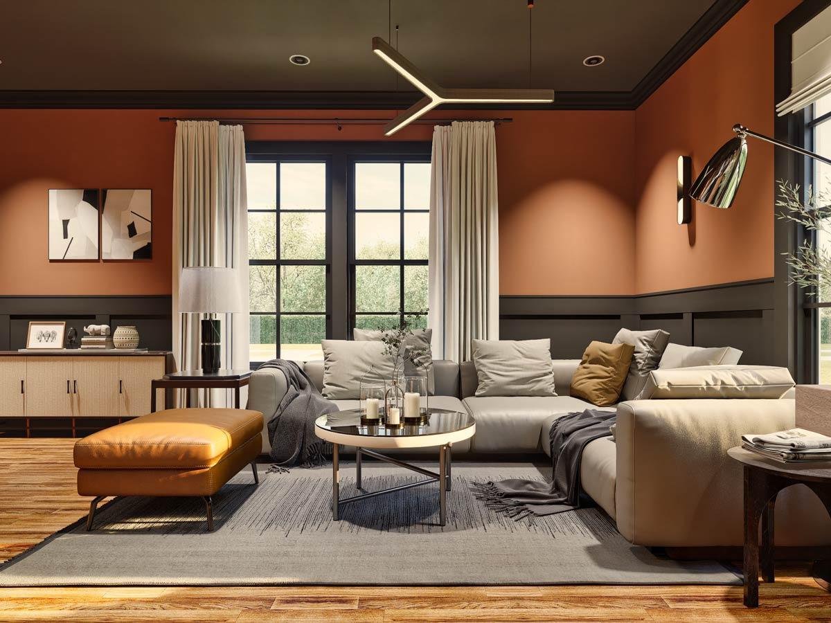 Plan 25846GE: Symmetrical Duplex House Plan with 3 Bedrooms - 1280 Sq  Ft Per Unit - Image #16 - Country, Rustic