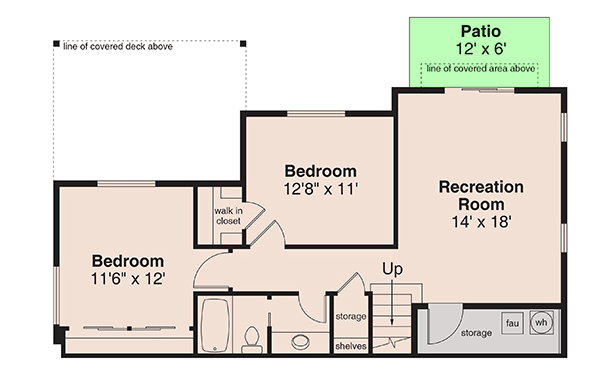 Plan 720095DA: Single-Story Contemporary House Plan with Main Level Master - 2251 Sq Ft - Floor Plan - Lower Level - Contemporary, Modern, Prairie