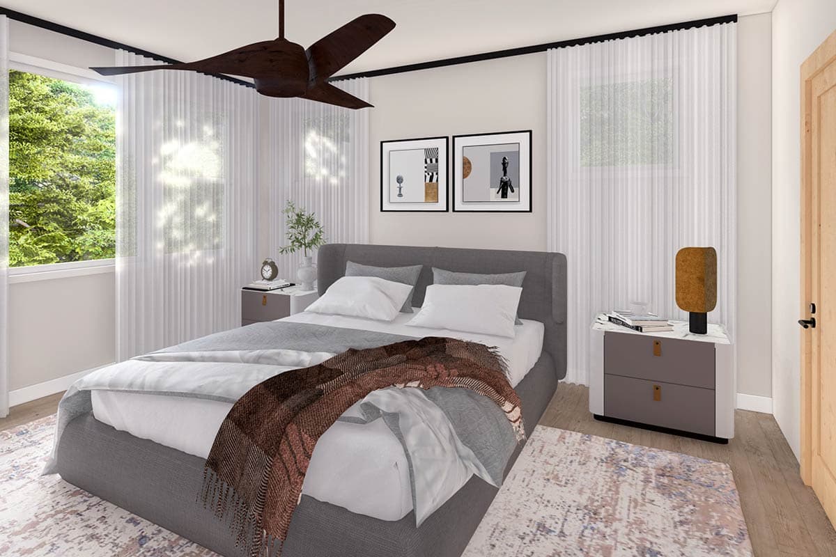 Plan 720095DA: Single-Story Contemporary House Plan with Main Level Master - 2251 Sq Ft - Image #5 - Contemporary, Modern, Prairie