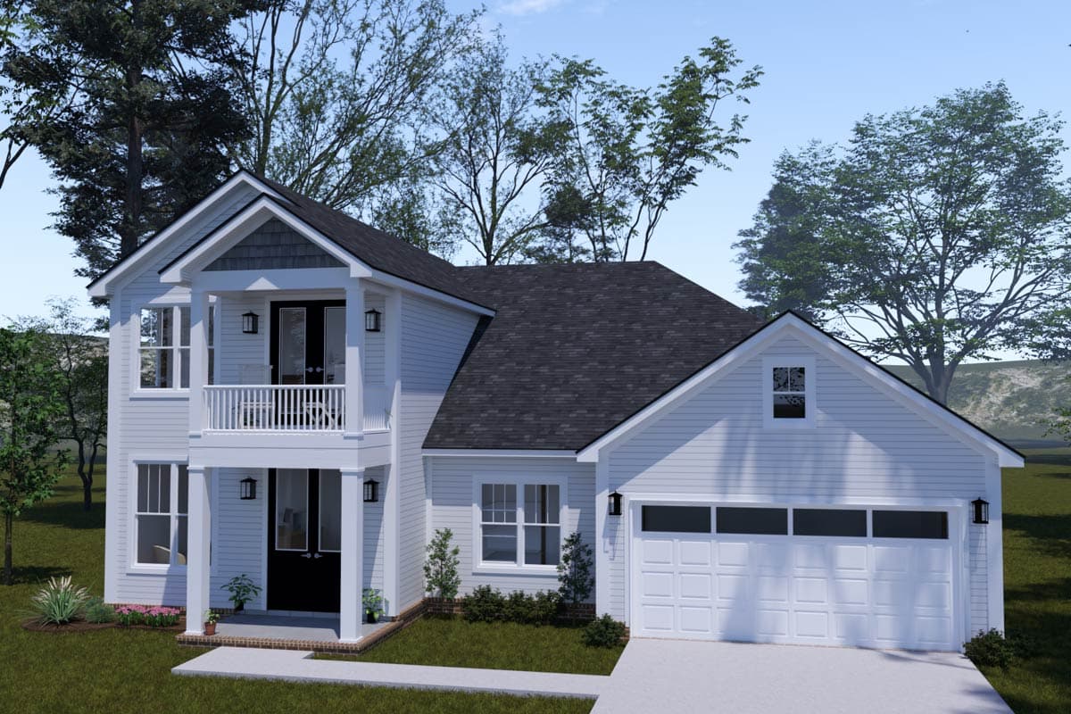 Plan 52413WM: Two-Story Traditional House Plan with Main Level Master - 2038 Sq Ft - Image #7 - Traditional