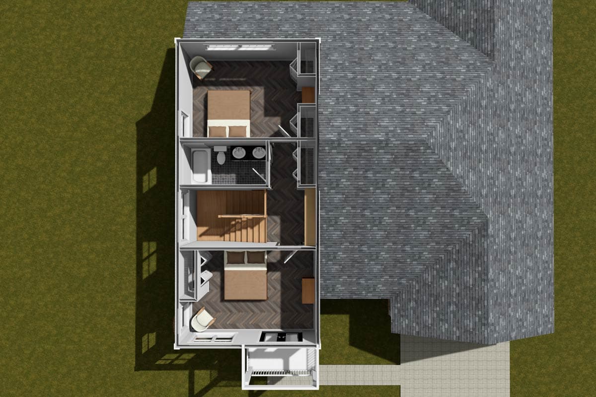 Plan 52413WM: Two-Story Traditional House Plan with Main Level Master - 2038 Sq Ft - Image #9 - Traditional