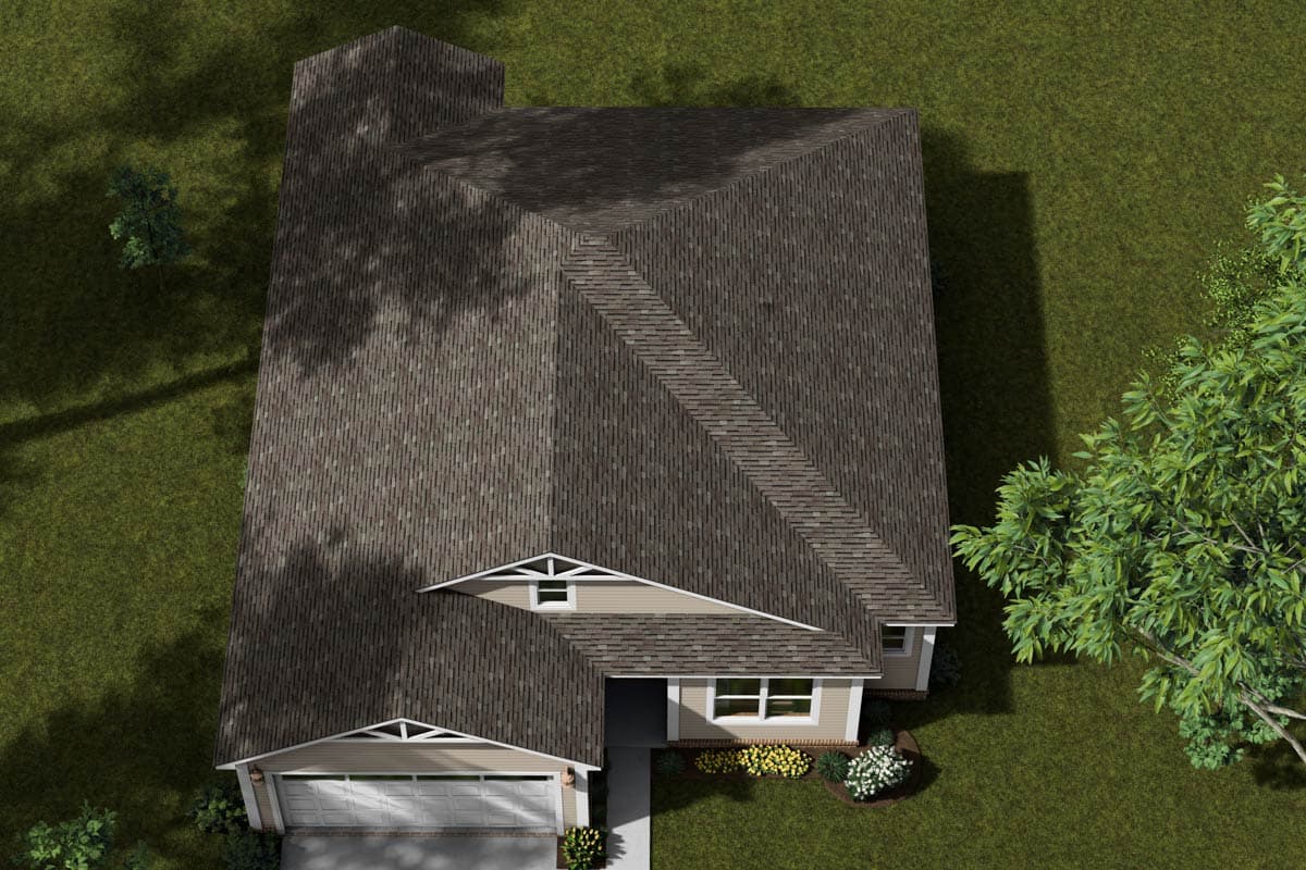 Plan 52414WM: Single-Story Country Ranch House Plan with Split-Bedroom Layout  - 1280 Sq Ft - Image #7 - Country, Ranch, Traditional