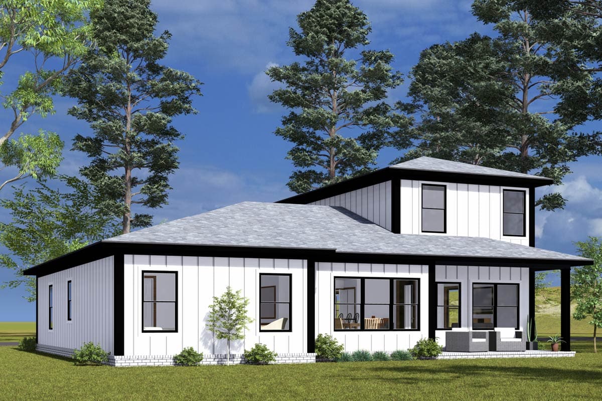 Plan 52417WM: Two-Story Traditional House Plan with Main Level Master Bedroom - 2038 Sq Ft - Image #5 - Traditional