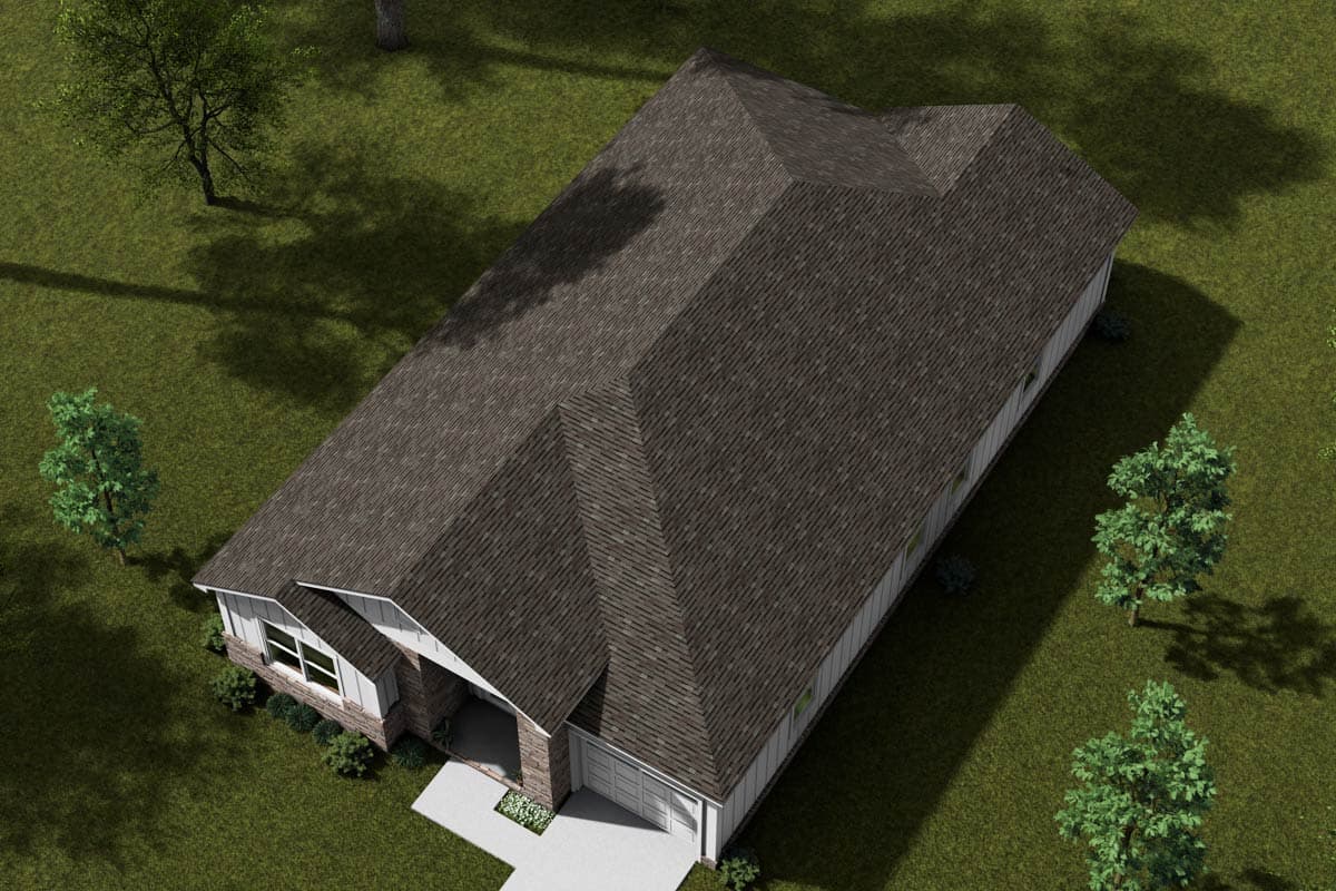 Plan 52421WM: Single-Story Country Ranch House Plan with Split-Bedroom Layout - 1585 Sq Ft - Image #7 - Country, Ranch