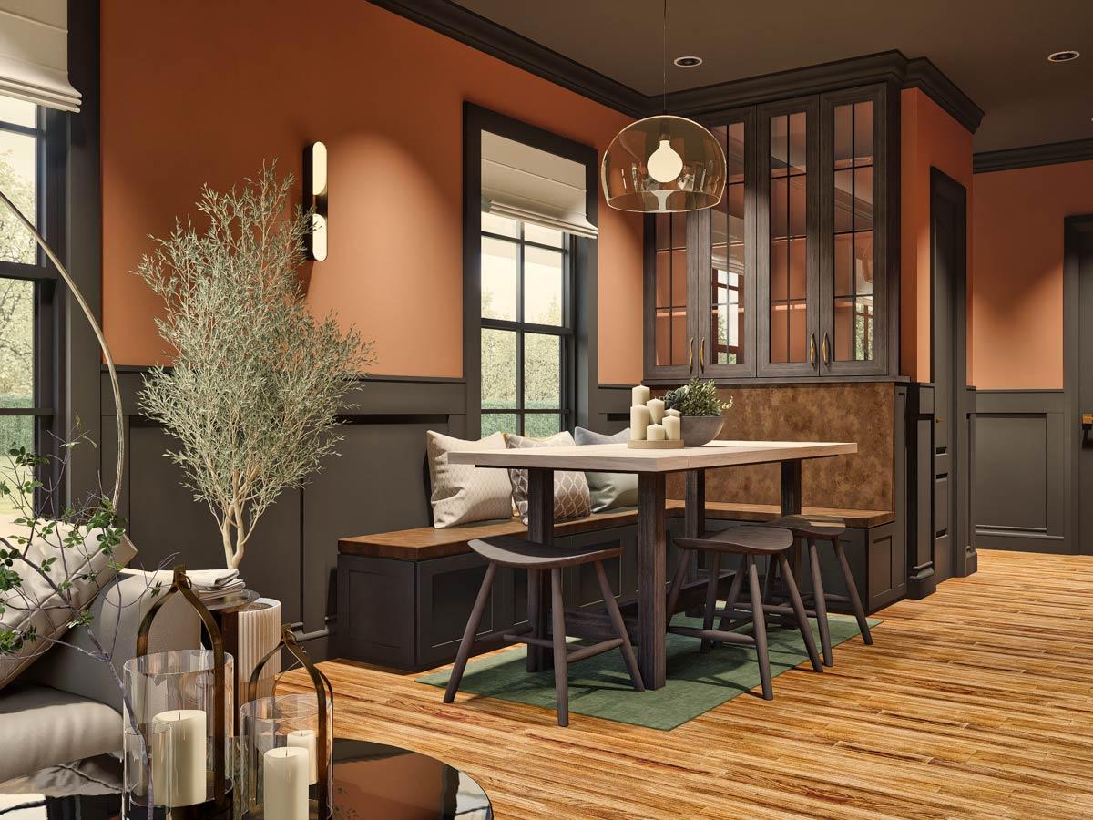 Plan 25847GE: 3-Bed Symmetrical Multi-Family House Plan with Wrap-Around Porch - 1280 Sq  Ft Per Unit - Image #12 - Country, Rustic